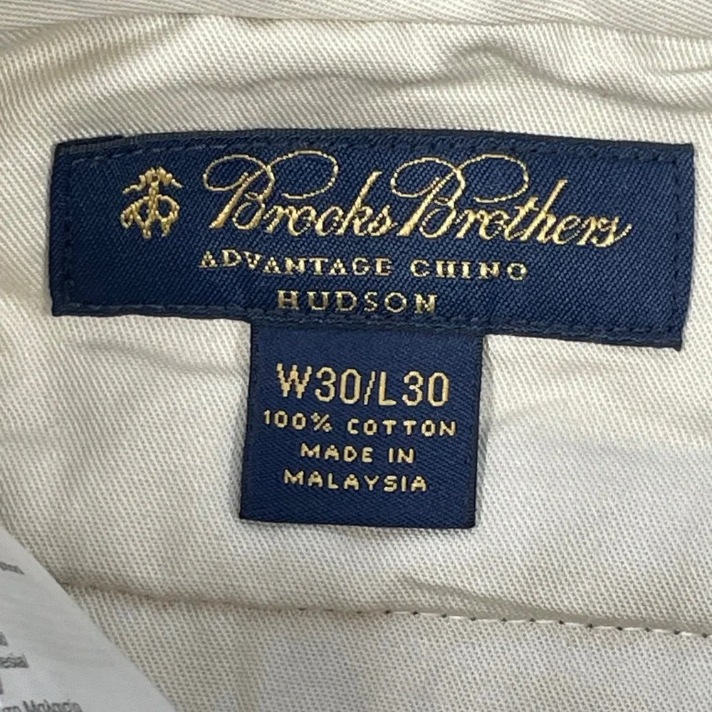 Brooks Brothers Khaki Advantage Chino Hudson Pants Mens 30x30